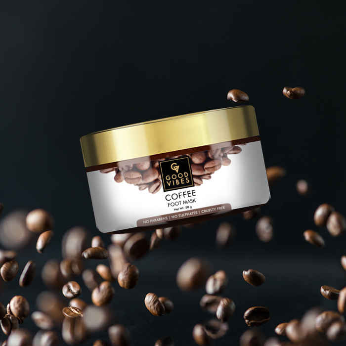 Buy Good Vibes Foot Mask - Coffee (50 gm) - Purplle