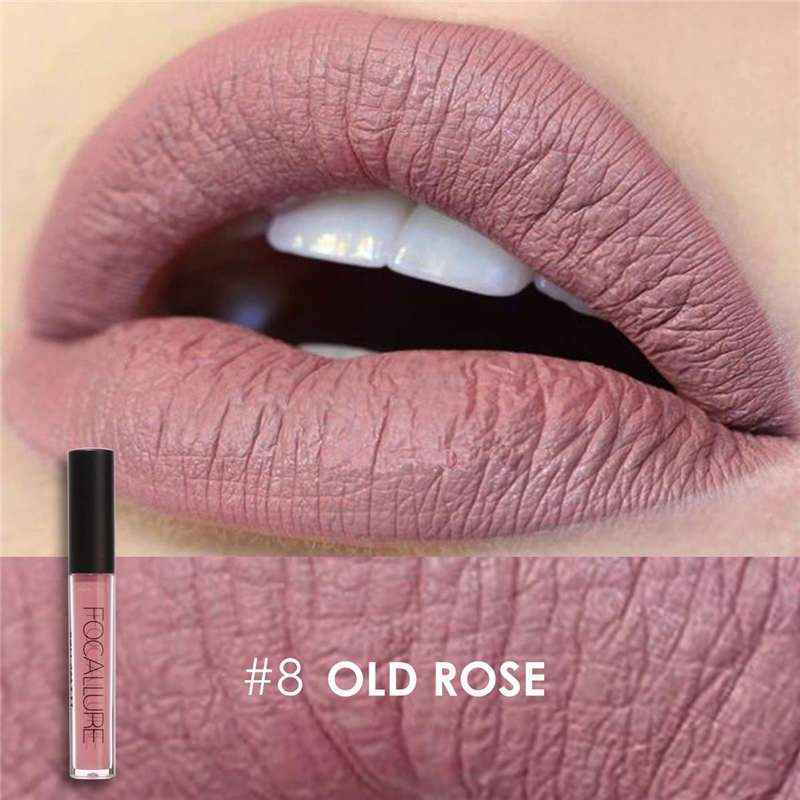 Buy Focallure Matte Liquid Lipstick # Old Rose FA24#8 - Purplle