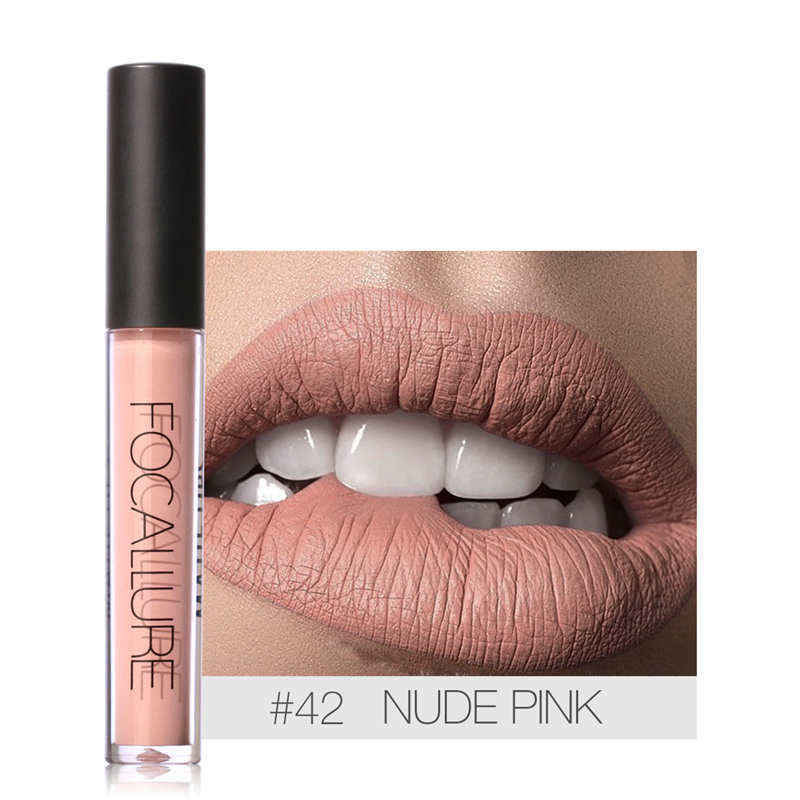 Buy Focallure Matte Liquid Lipstick # Nude Pink FA24#42 - Purplle
