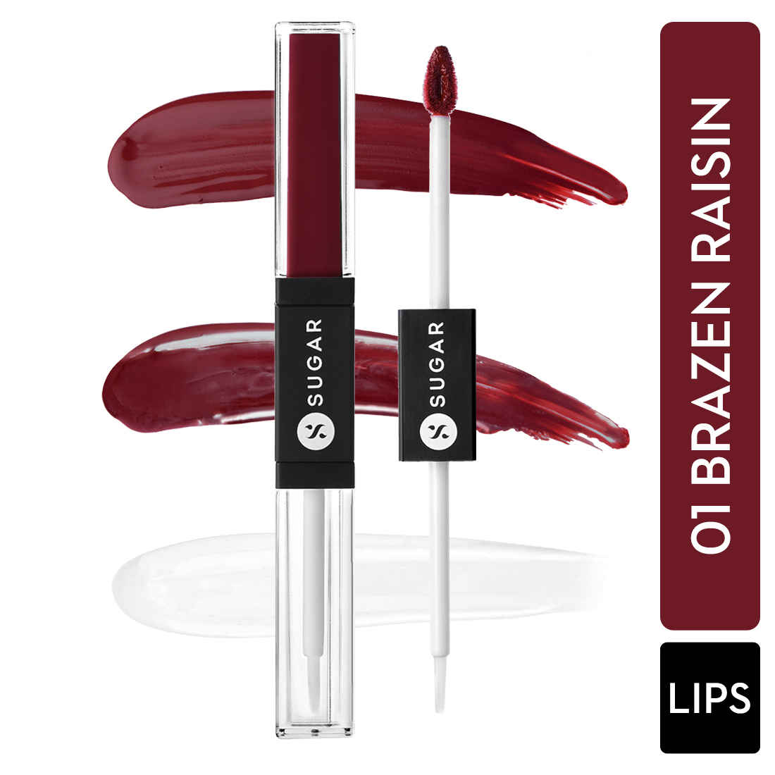 Buy Smudge Me Not Lip Duo - 01 Brazen Raisin (Burgundy) - Purplle
