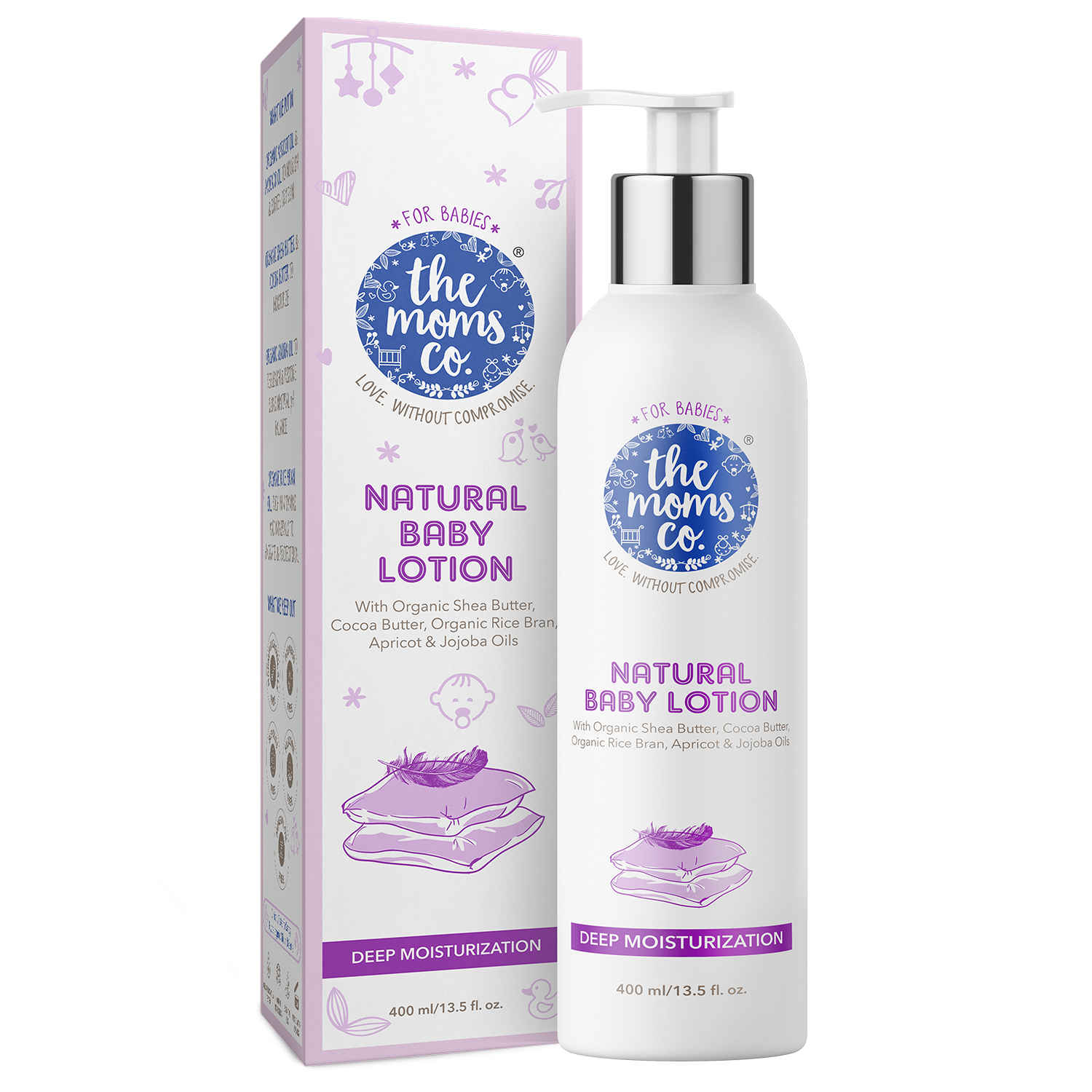 Buy The Moms Co. Natural Baby Lotion, Australia-Certified Toxic-Free & Allergen-Free|Baby Body Lotions with Shea Butter & Avocado Oil (400ml) - Purplle