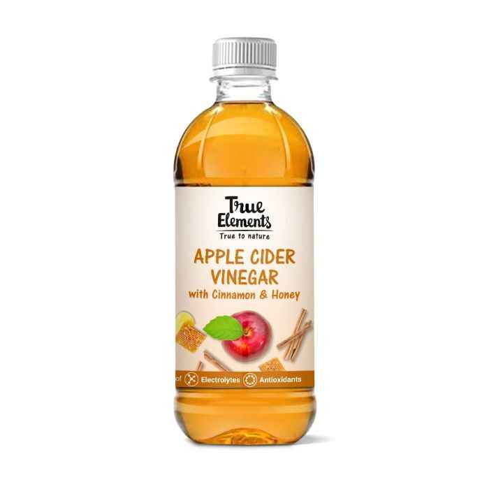 Buy True Elements Apple Cider Vinegar With Cinamon And Honey (500 ml) - Purplle
