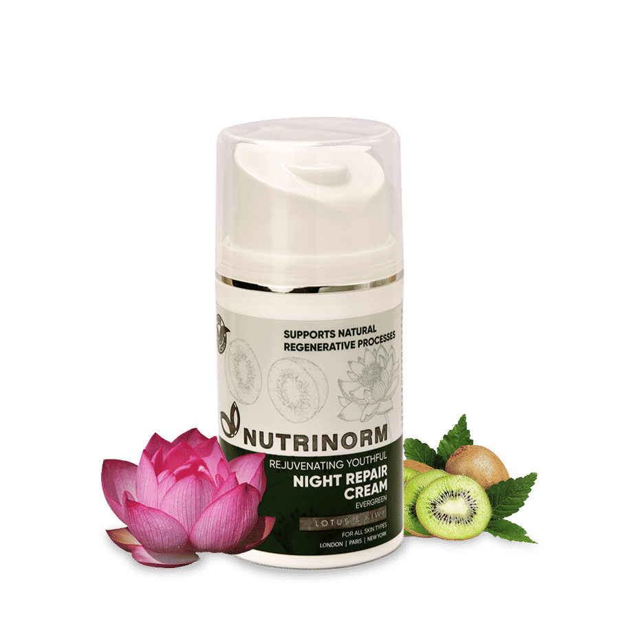 Buy NUTRINORM Night Repair Cream - Anti Aging, Kiwi and Lotus | Reduces Fine Lines & Wrinkles | Youthful & Moisturised Skin | Paraben free - Purplle