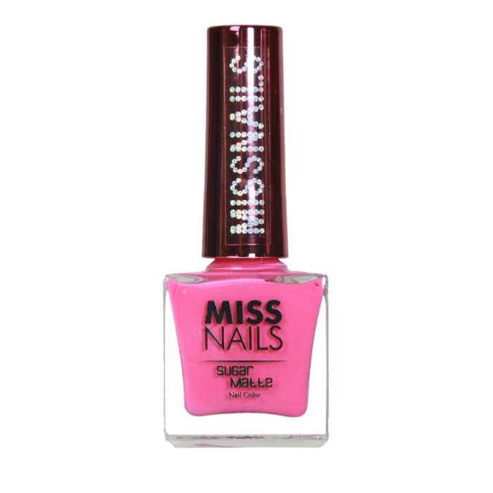 Buy Miss Nails Nail Paint Sugar Matte 16 Hot Pink (8 ml) - Purplle