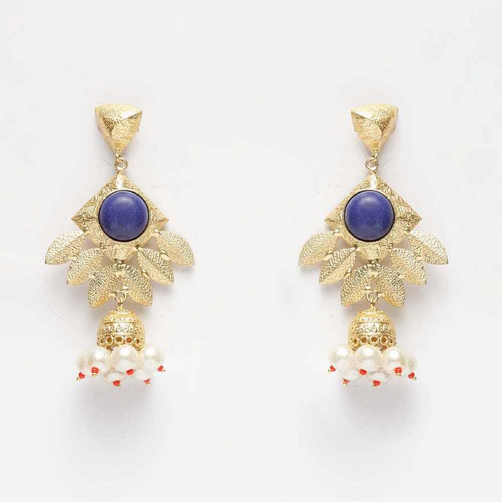 Buy Ferosh Swarnim Petal Indo-Western Earrings - Purplle