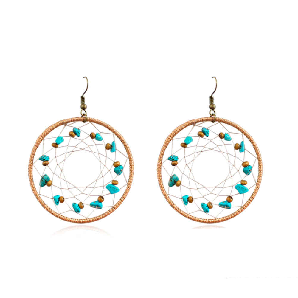 Buy Ferosh Elvinia Beaded Earrings - Purplle