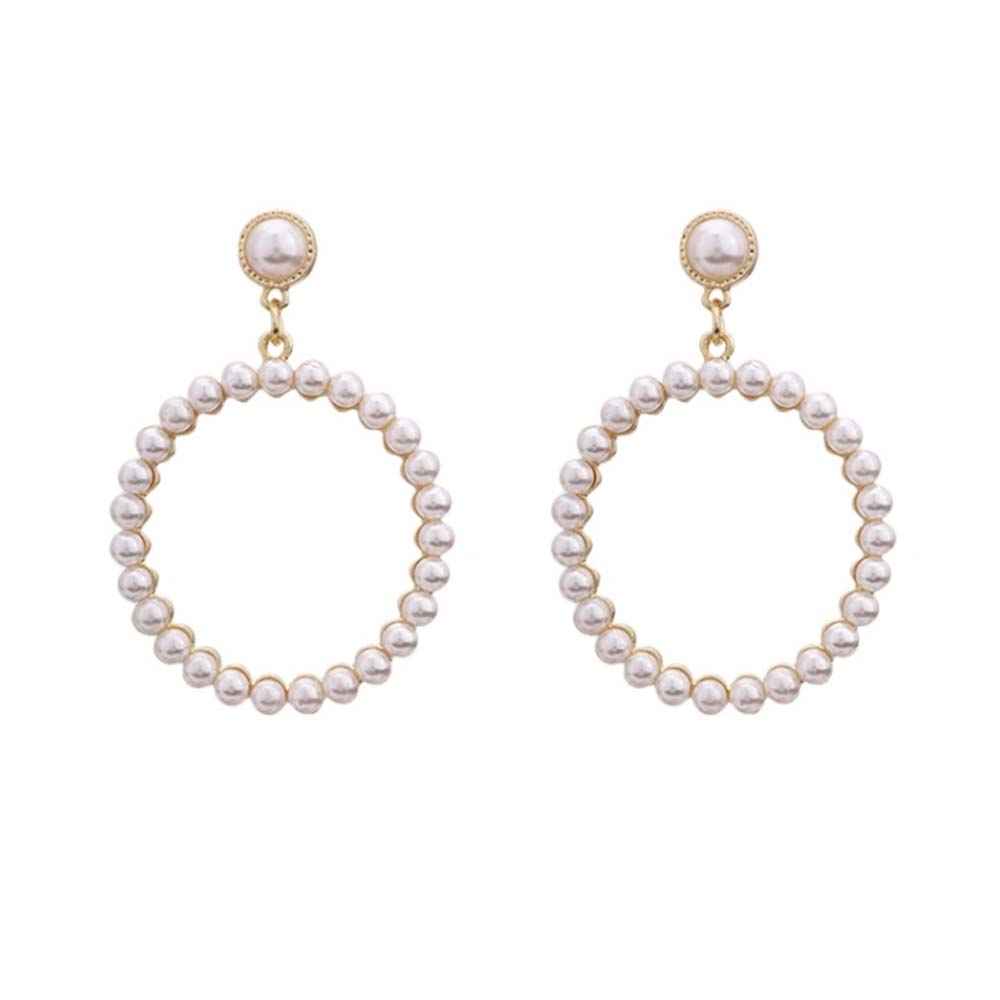 Buy Ferosh Mishka Circlular Pearl Dangler Earrings - Purplle