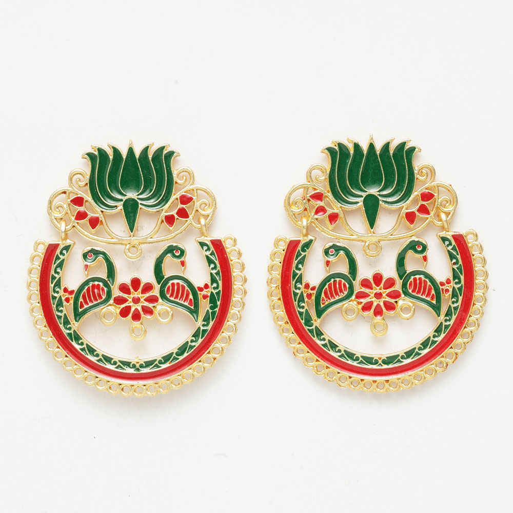 Buy Ferosh Mahira Artistic Ethnic Earrings - Purplle