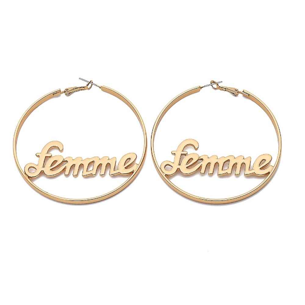 Buy Ferosh Femme Hoop Earrings - Purplle