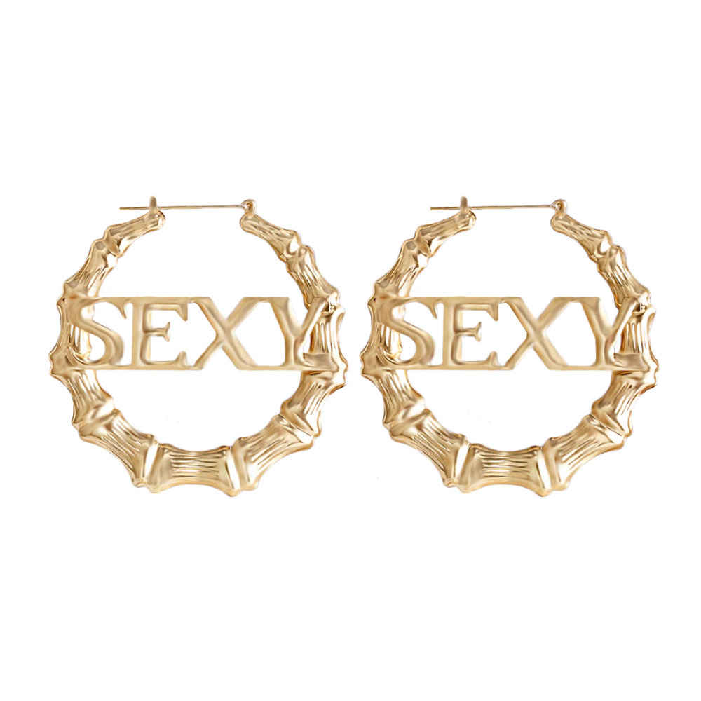 Buy Ferosh Ailsa Sexy Golden Hoop Earrings - Purplle