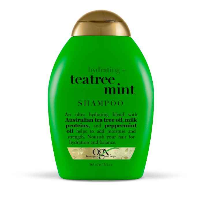 Buy OGX Hydrating Teatree Mint Shampoo (385 ml) - Purplle
