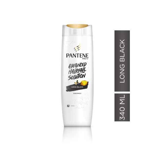 Buy Pantene Advanced Hair Fall Solution Long Black Shampoo (340 ml) - Purplle