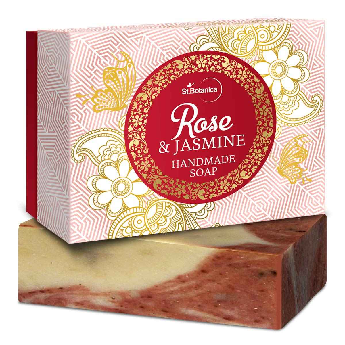 Buy St.Botanica Rose & Jasmine Handmade Soap (125 g) - Purplle
