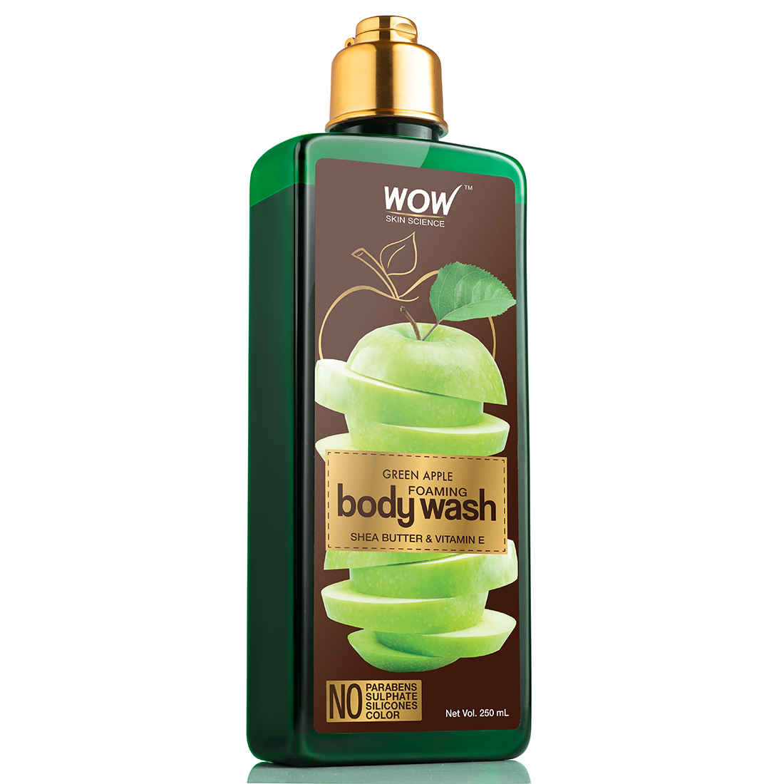Buy WOW Skin Science Green Apple Foaming Body Wash (250 ml) - Purplle