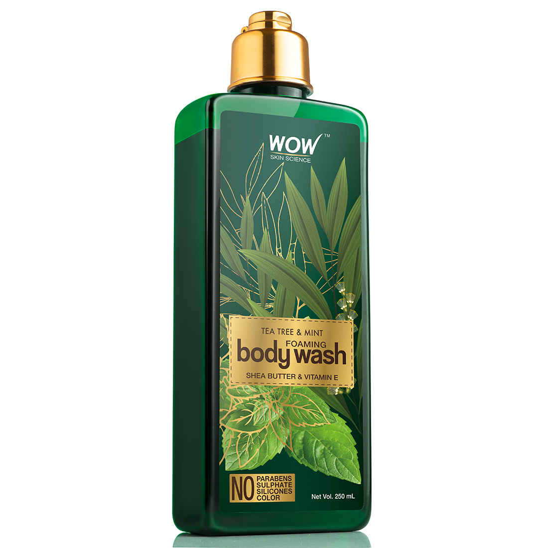 Buy WOW Skin Science Tea Tree & Mint Foaming Body Wash (250 ml) - Purplle