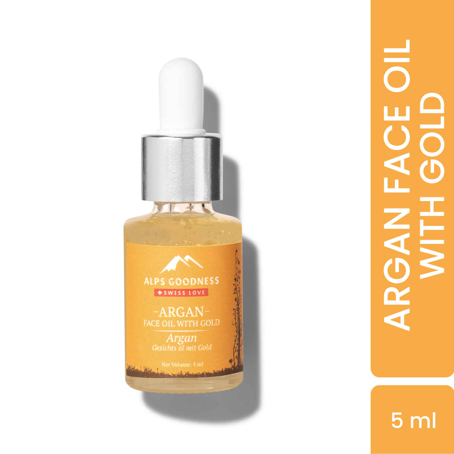 Buy Alps Goodness Argan Face Oil with Gold Dust (5 ml) - Purplle