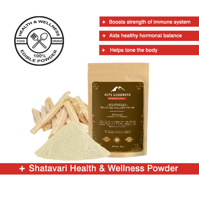 Buy Alps Goodness Health & Wellness Powder - Shatavari (50 gm) to Enhance Overall Well-Being - Purplle