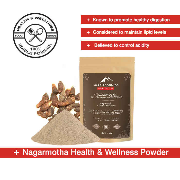 Buy Alps Goodness Health & Wellness Powder - Nagarmotha (50 gm) to Enhance Overall Well-Being - Purplle