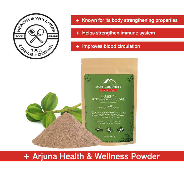 Buy Alps Goodness Health & Wellness Powder - Arjuna (50 gm) to Enhance Overall Well-Being - Purplle