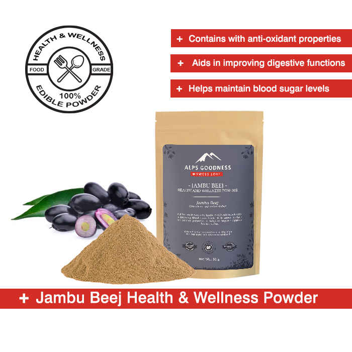 Buy Alps Goodness Health & Wellness Supplement Powder - Jambu Beej (50 gm) to Enhance Overall Well-Being - Purplle