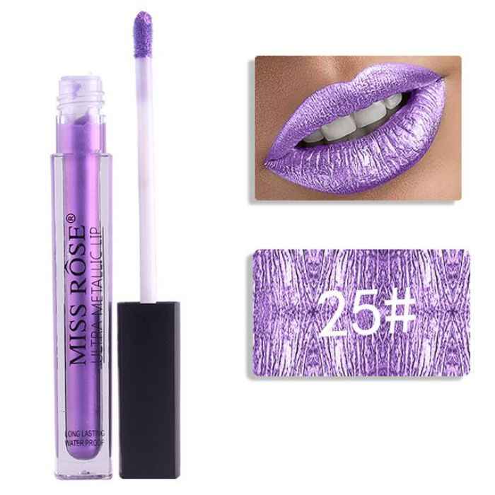 Buy Miss Rose Professional Make-Up Ultra Metallic Lipgloss (5 ml) (7701-027M-25) - Purplle