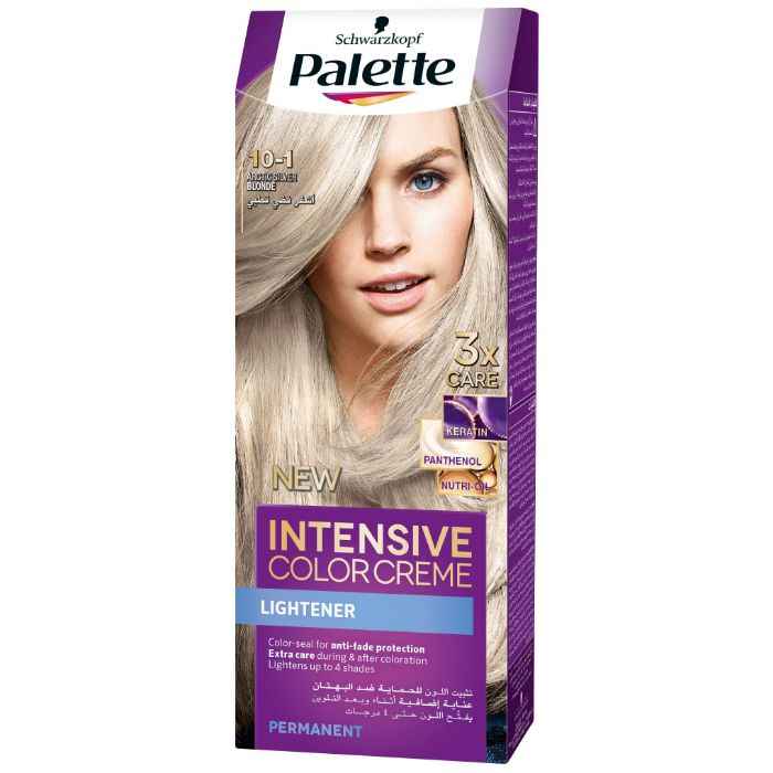 Buy Schwarzkopf Palette Intensive Color Cream Lightener 10-1 Arctic Silver Blonde (110 ml) - Purplle