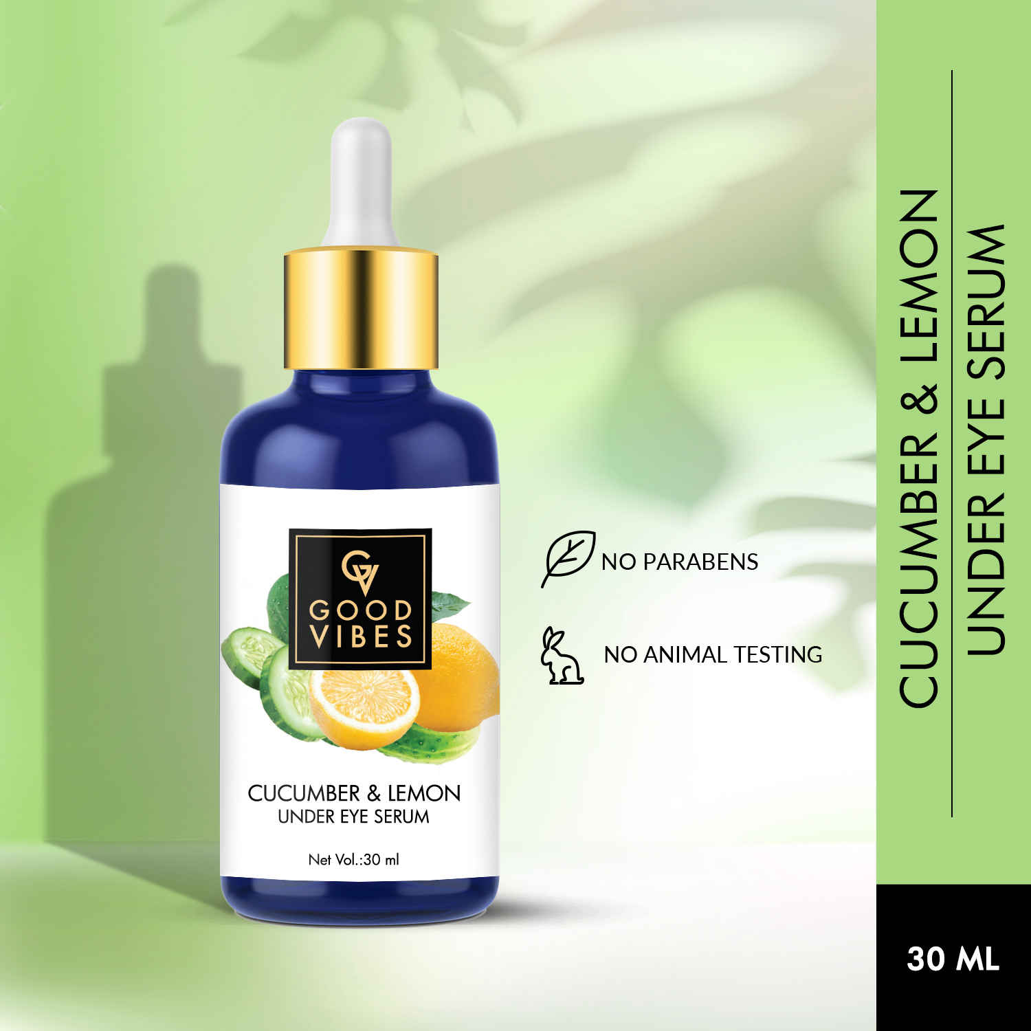 Buy Good Vibes Under Eye Serum - Cucumber and Lemon (30 ml) - Purplle