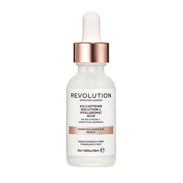 Buy Makeup Revolution Skincare Targeted Under Eye Serum - 5% Caffeine Solution + Hyaluronic Acid (30 ml) - Purplle