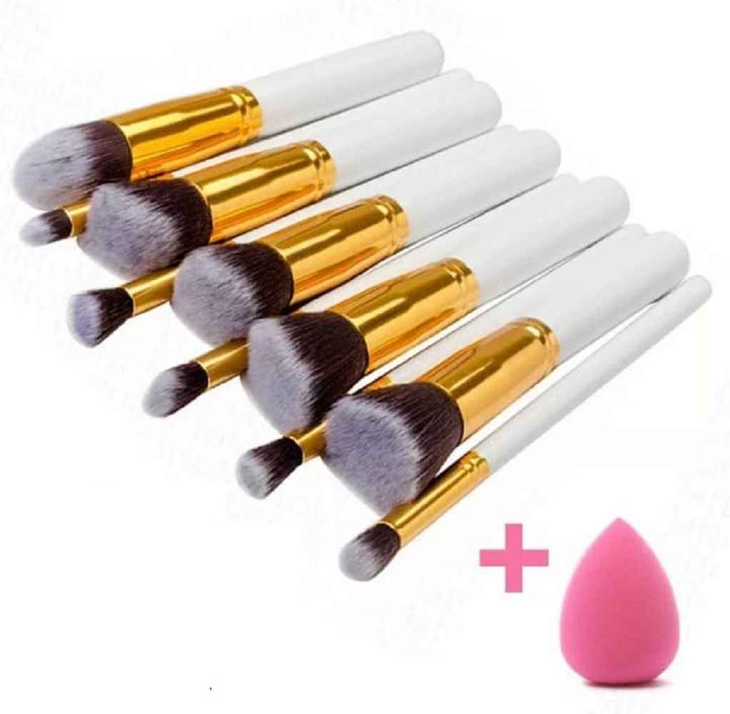 Buy AY Professional Make Up Brush Set - Pack of 10, Color May Vary - Purplle