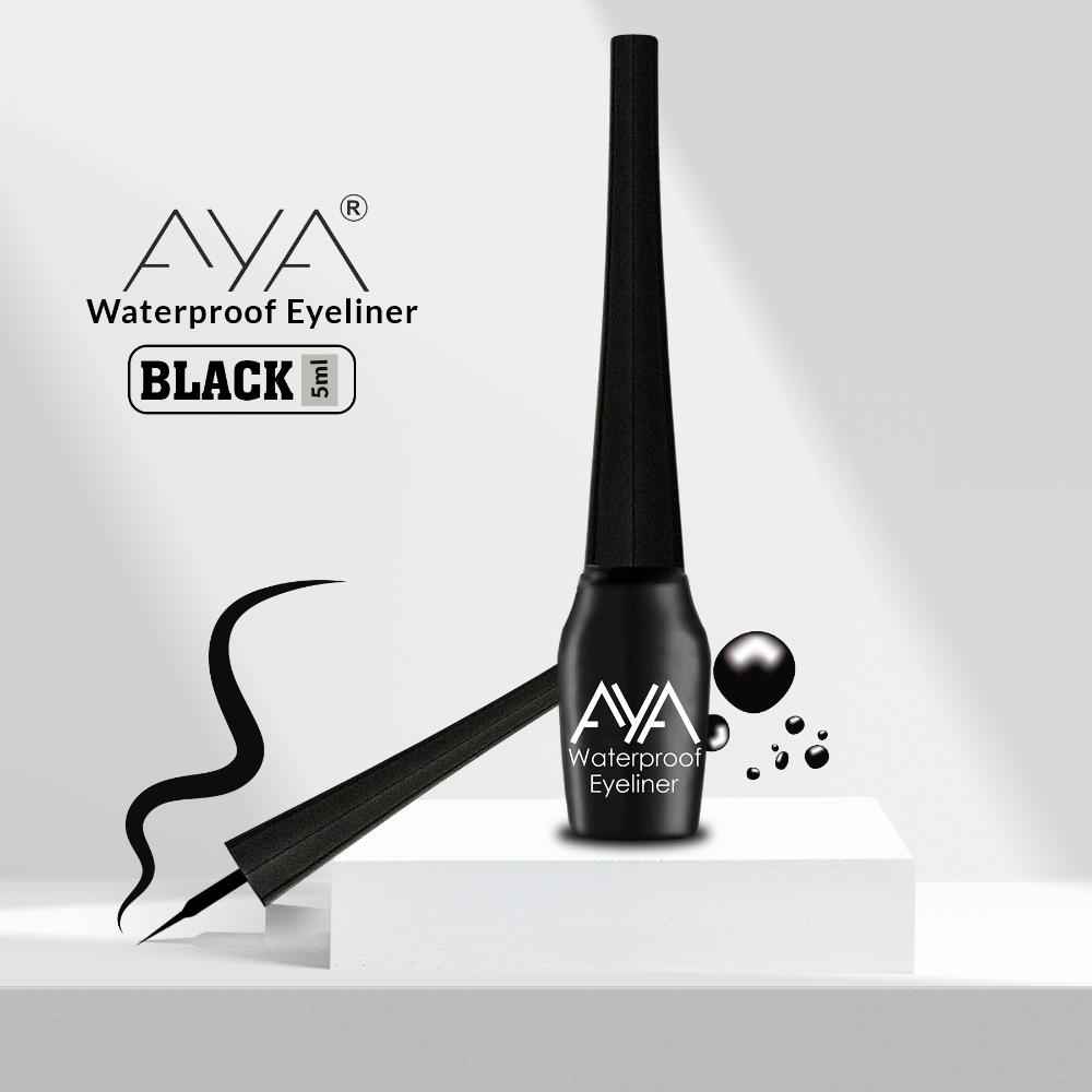 Buy AYA Waterproof Eyeliner, Black (5 ml) - Purplle
