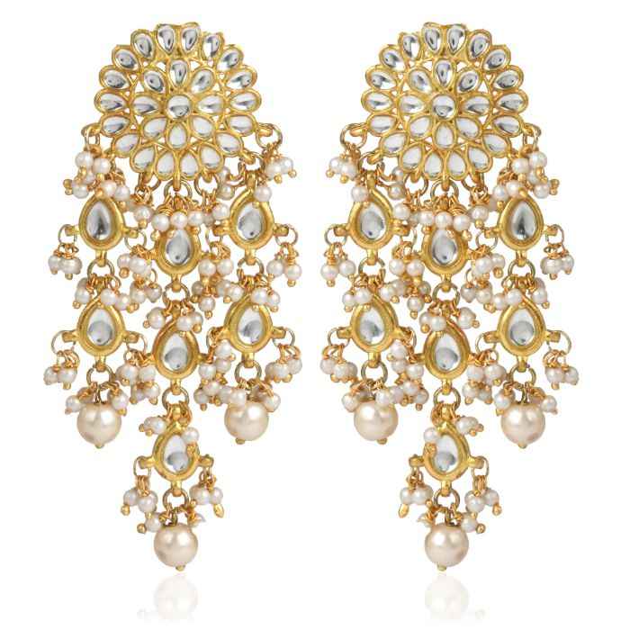 Buy Karatcart GoldPlated Fashion Chandbali Dangler Stylish Fancy Earrings For Women - Purplle