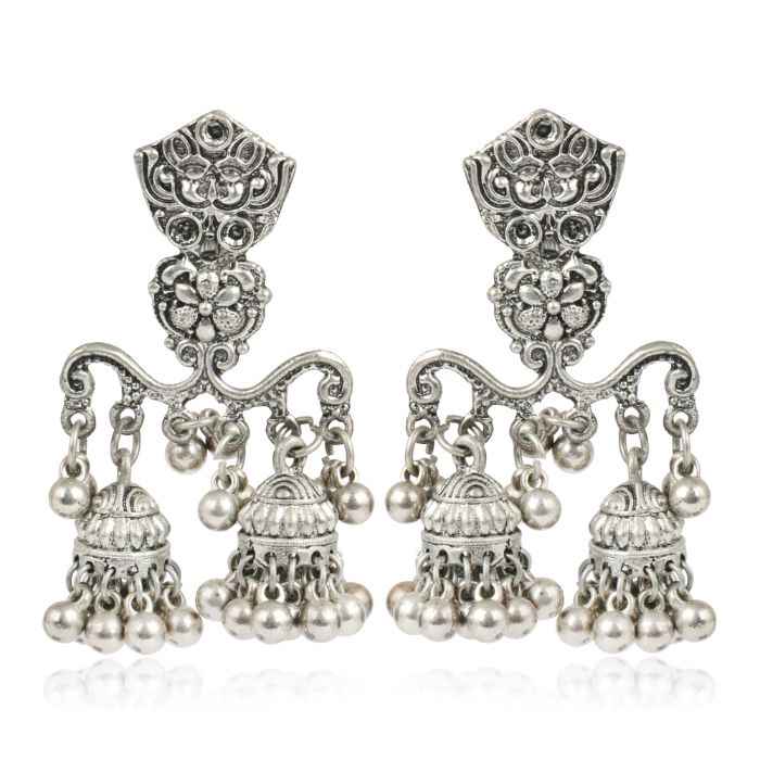 Buy Karatcart Afghani Tribal Oxidised Dangler Stylish Fancy Party Wear Light Weight Dangler Earrings For Women - Purplle