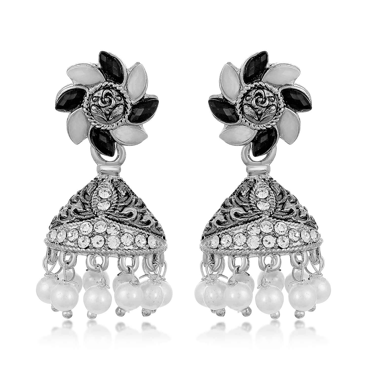 Buy Sukkhi Elegant Floral Oxidised Earring for Women - E78087 - Purplle