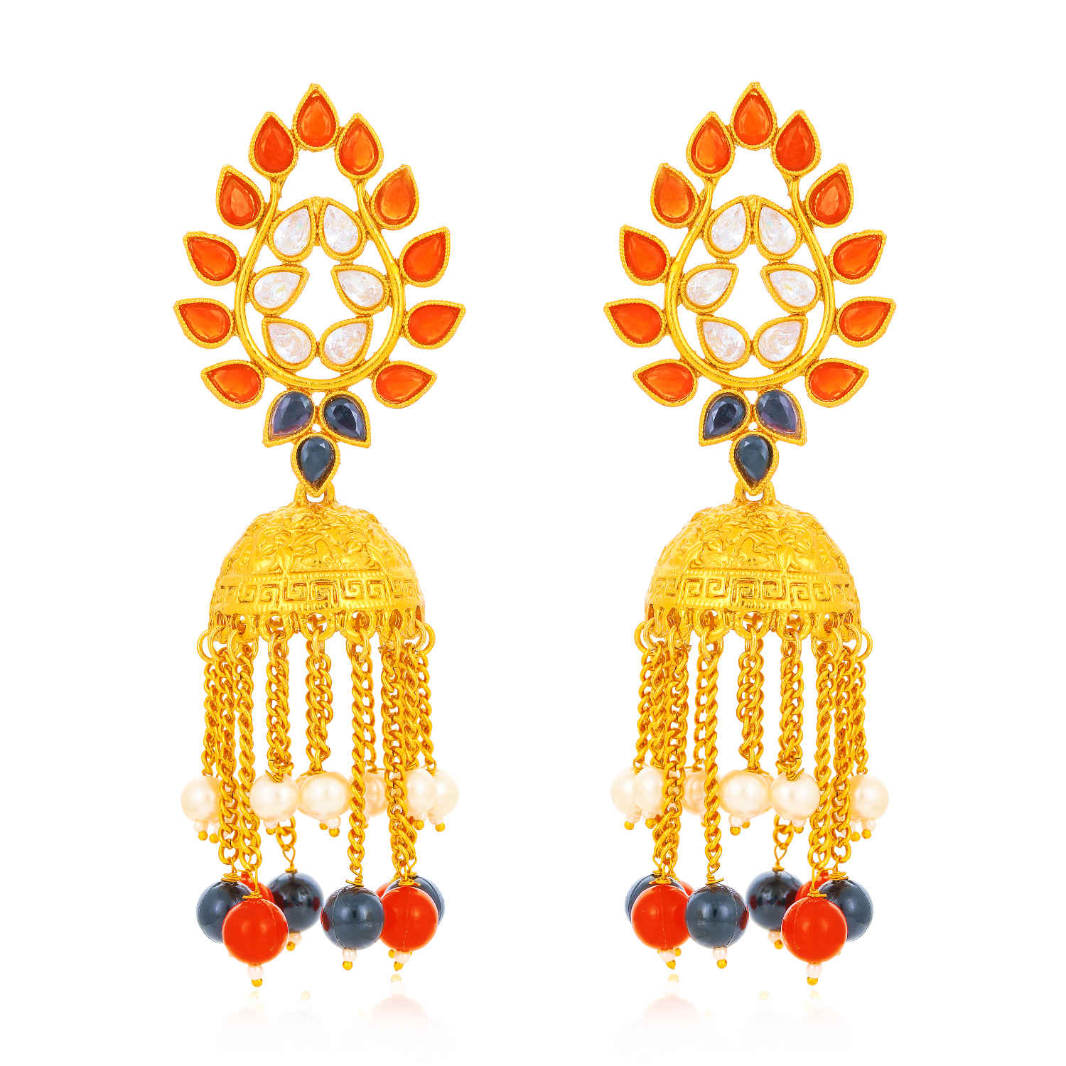 Buy Sukkhi Incredible Gold Plated Kundan Chandelier Earring for Women - E79177 - Purplle