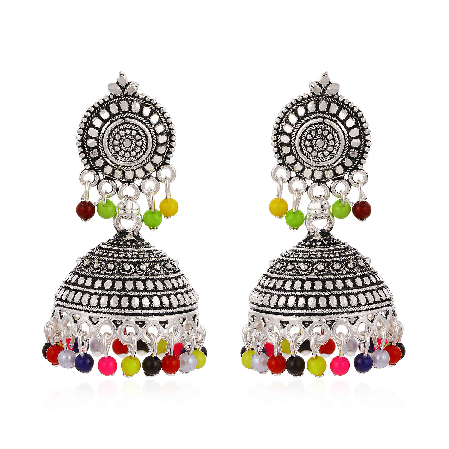 Buy Sukkhi Fashionable Oxidised Jhumki Earring for Women - E80690 - Purplle