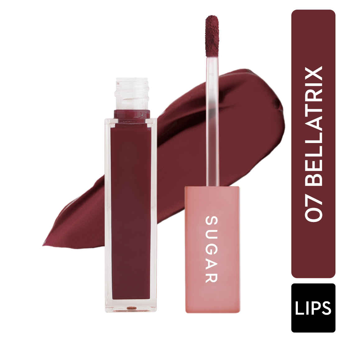 Buy SUGAR Cosmetics Mettle Matte Liquid Lipstick For Women | Highly Pigmented | Transferproof & Long Lasting |7Ml - 07 Bellatrix (Mauve Pink With Brown Undertones) - Purplle