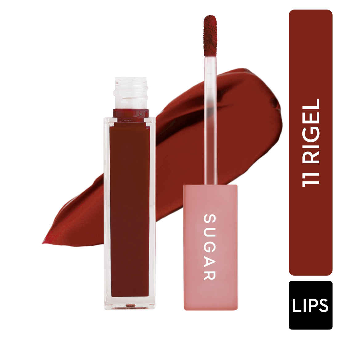 Buy SUGAR Cosmetics Mettle Matte Liquid Lipstick For Women | Highly Pigmented | Transferproof & Long Lasting |7Ml - 11 Rigel (Rusty Orange) - Purplle