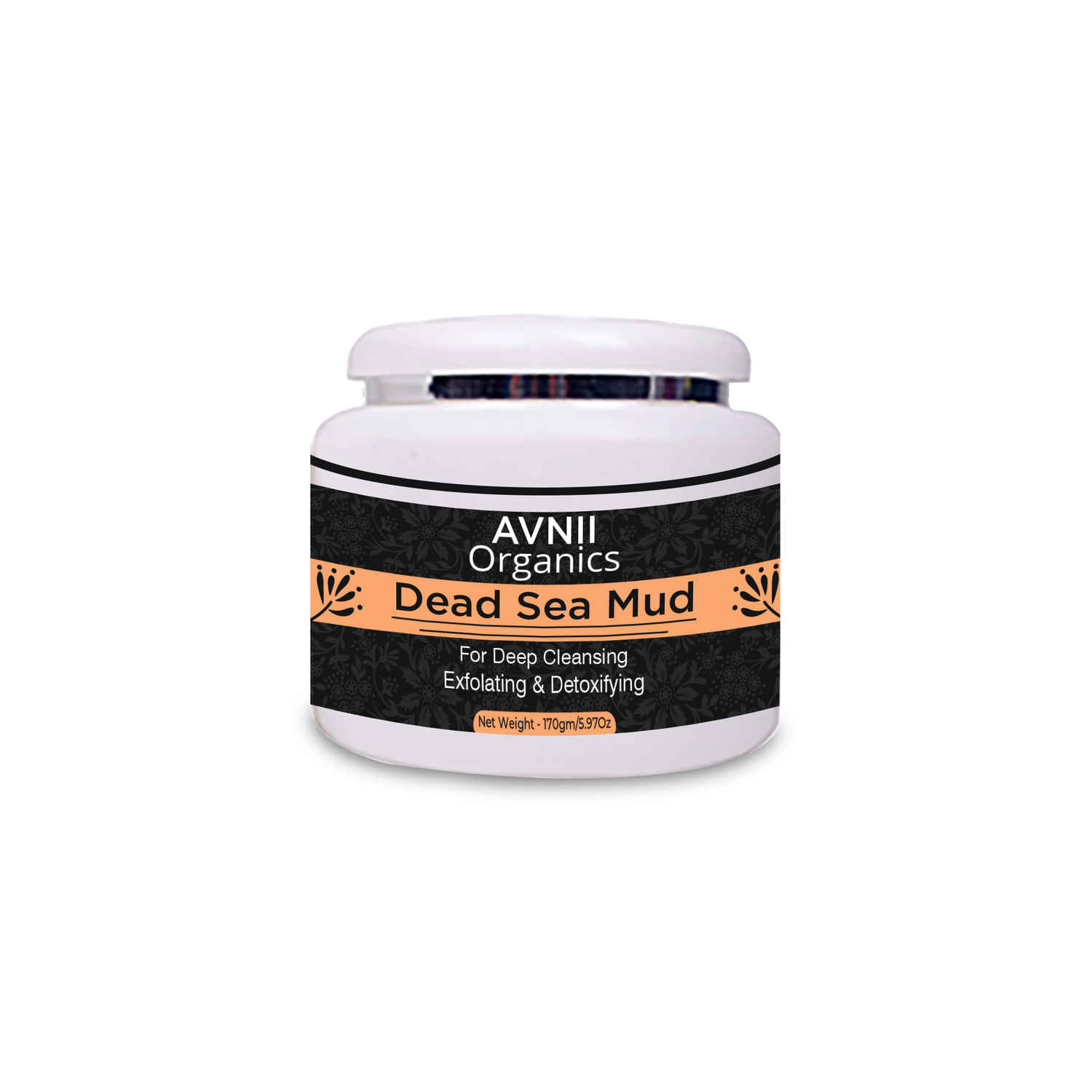 Buy Avnii Organics Dead Sea Mud Mask Great For Face, Acne & Blackheads Facial Exfoliator, Cleanser, Acne Reduction treatment, (170 g) - Purplle