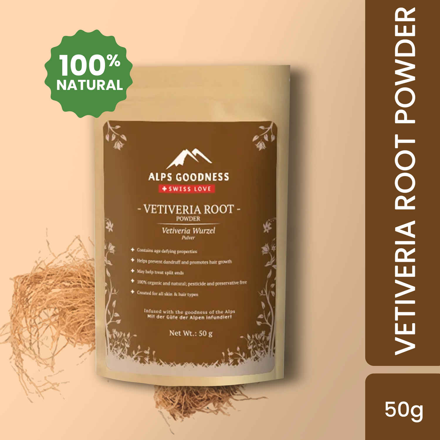 Buy Alps Goodness Powder - Vetiveria Root (50 gm) - Purplle