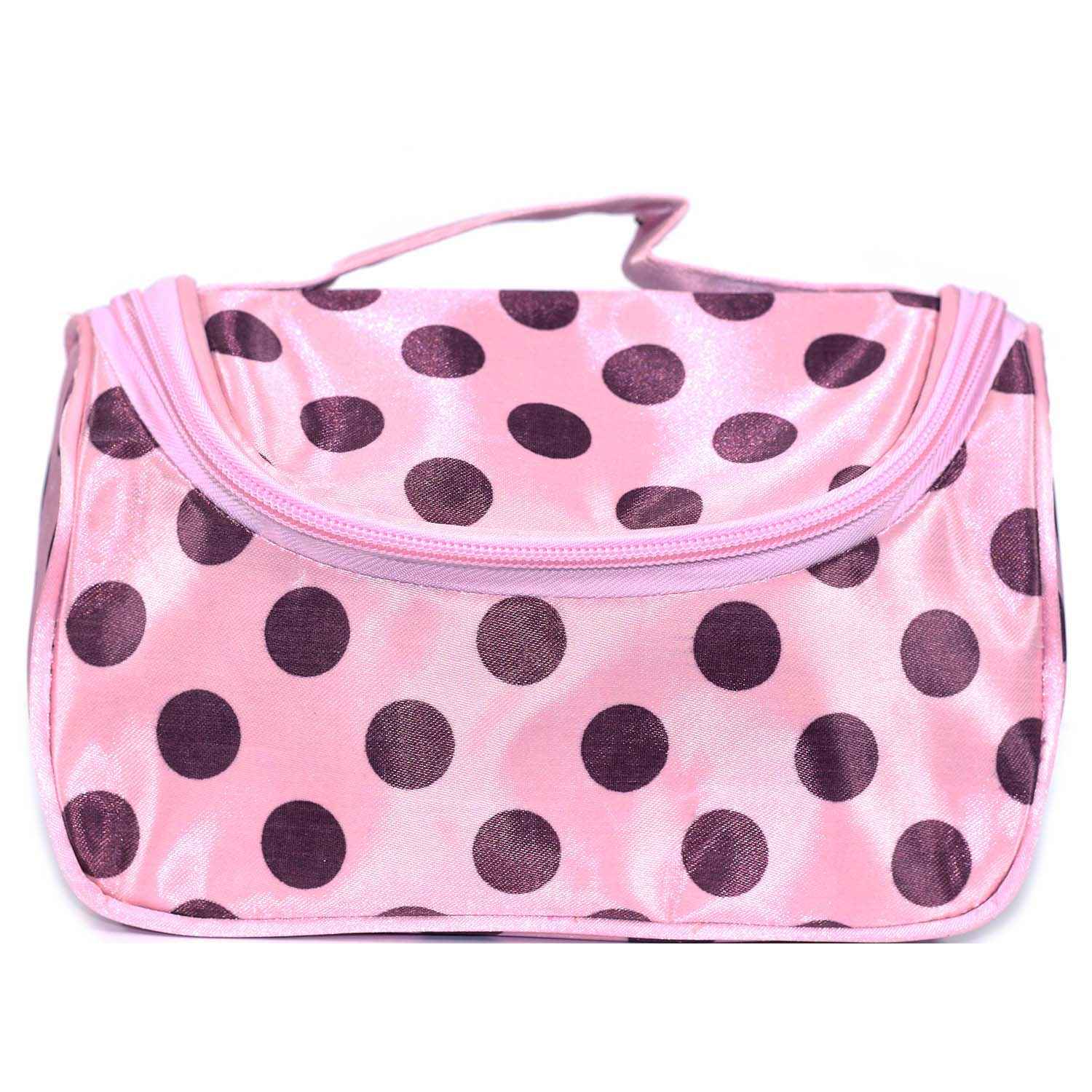 Buy Bonjour Paris Coat Me Women's Multi Purpose Vanity Case / Cosmetic Pouch / Makeup Travel Organiser Kit - Geometric Pink - Purplle
