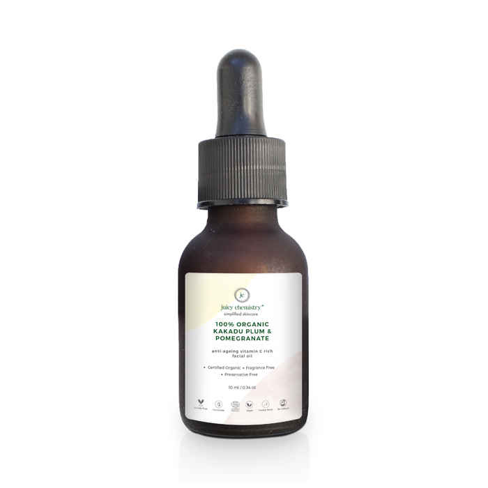 Buy Juicy Chemistry 100% Organic Kakadu Plum & Pomegranate - Anti-Ageing Vitamin C Rich Facial Oil - Purplle