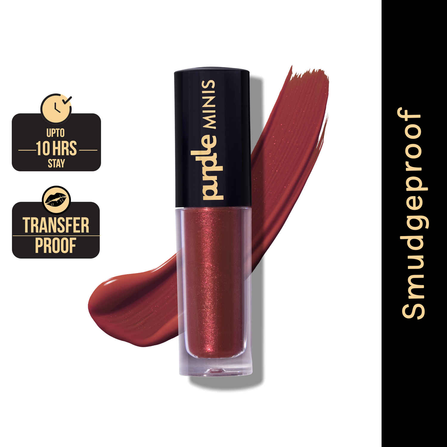 Buy Purplle Ultra HD Matte Mini Liquid Lipstick, Brown - My First Trek 25 | Highly Pigmented | Non-drying | Long Lasting | Easy Application | Water Resistant | Transferproof | Smudgeproof (1.6 ml) - Purplle
