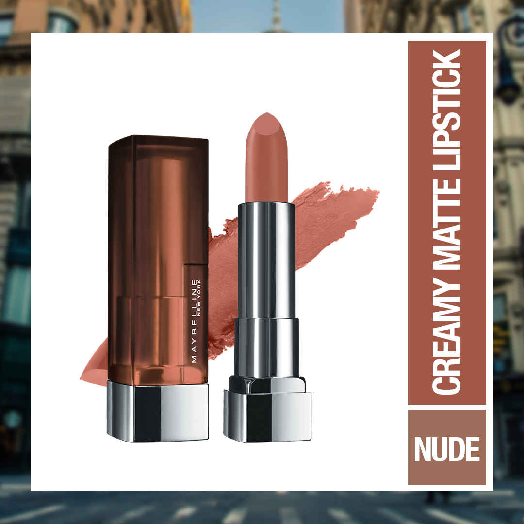 Buy Maybelline New York Color Sensational Creamy Matte Lipstick,506 Toasted Brown (3.9 gm) - Purplle