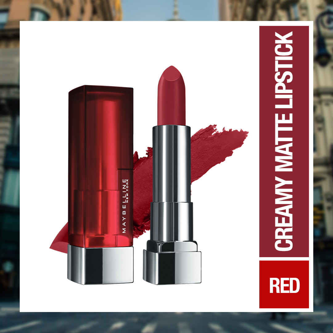 Buy Maybelline New York Color Sensational Creamy Matte Lipstick,612 Cherry Chic (3.9 g) - Purplle
