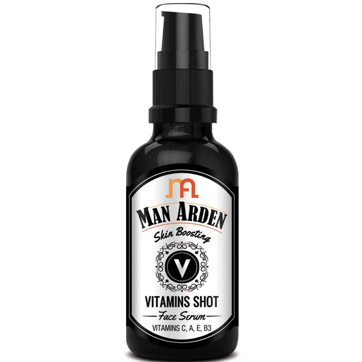 Buy Man Arden Skin Boosting Vitamins Shot Face Serum, (30 ml) - With Vitamin C, A, E and B3 - Purplle