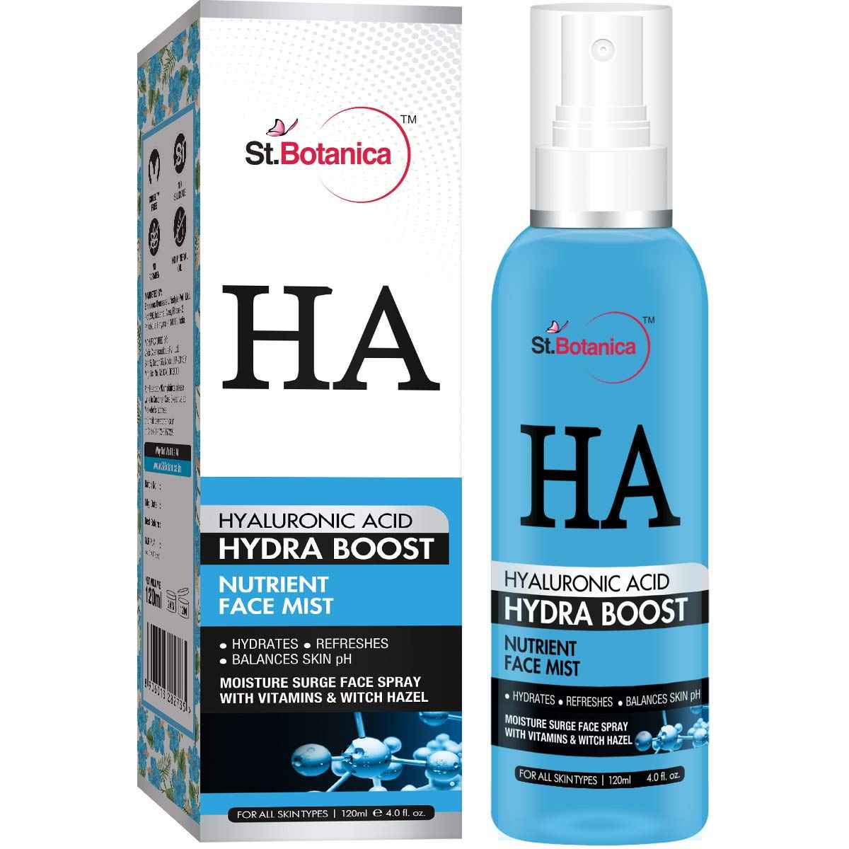 Buy StBotanica Hyaluronic Acid Hydra Boost Nutrient Face Mist - Purplle