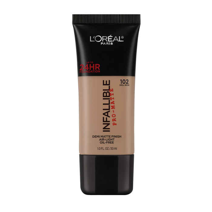 Buy L'Oreal Paris Infallible Pro-Matte Foundation - Shell Beige 102 (30 g) - Purplle