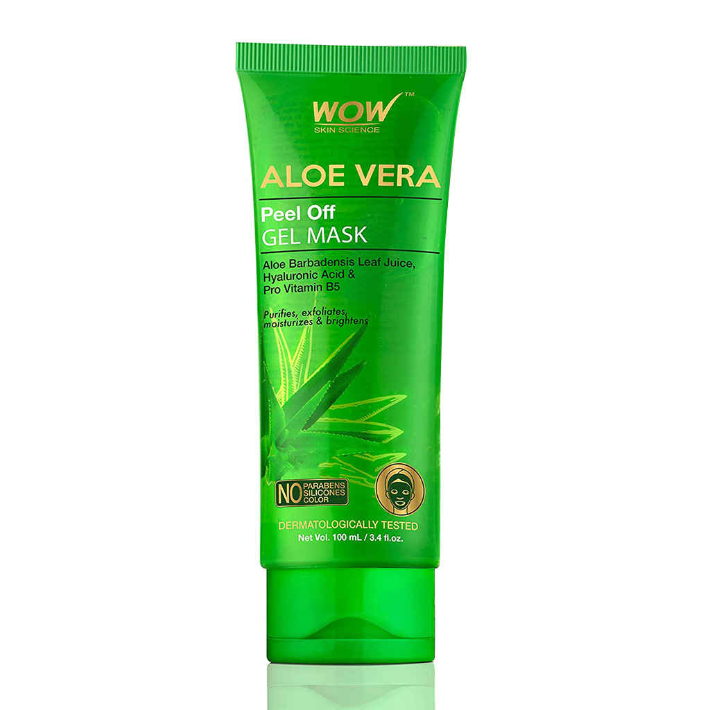 Buy WOW Skin Science Aloe Vera Peel Off Gel Mask (100 ml) - Purplle