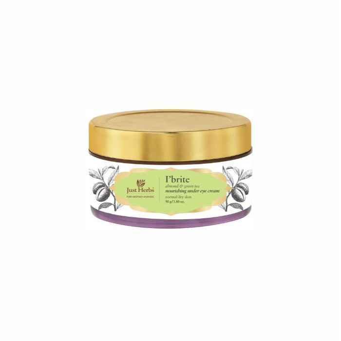 Buy Just Herbs I'Brite Almond-Green Tea Nourishing Under Eye Cream (50 gm) - Purplle