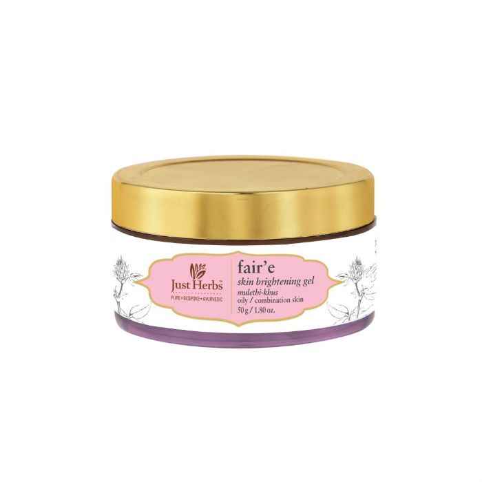 Buy Just Herbs Fair'e Mulethi-Khus Skin Brightening Gel (50 gm) - Purplle